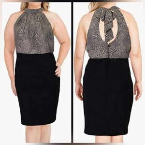 Leopard halter dress